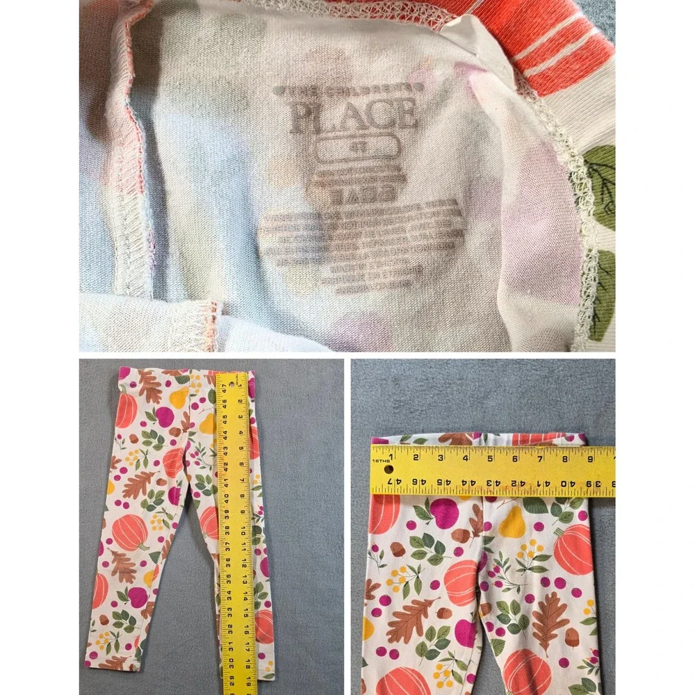 The Children's Place Toddler Fall Outfit Bundle Dress Leggings & Top 4T/4 Girls
